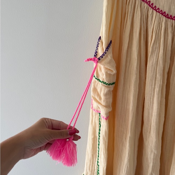 FREE PEOPLE Island Time Embroidered Skirt S - Picture 6 of 8